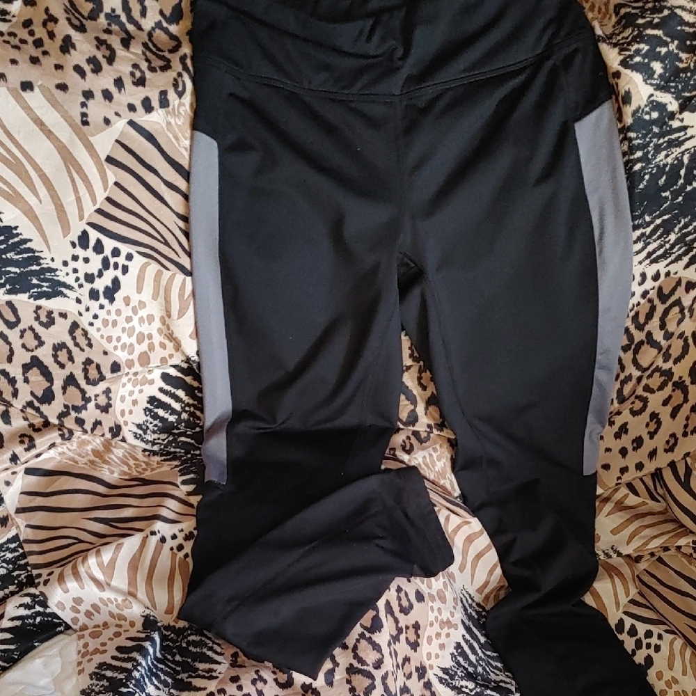 Black and Gray Leggings